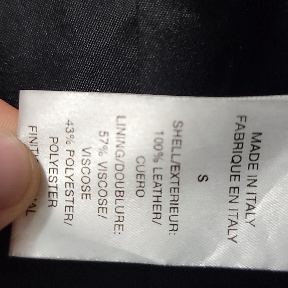 Theory leather jacket,  size small, black - Picture 9 of 9